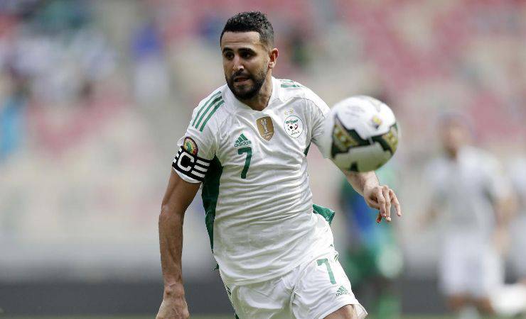 Mahrez, centrocampista dell'Algeria