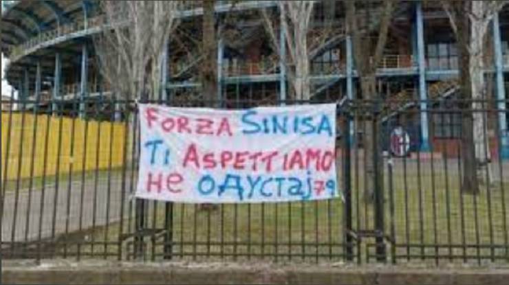 Striscione Mihajlovic