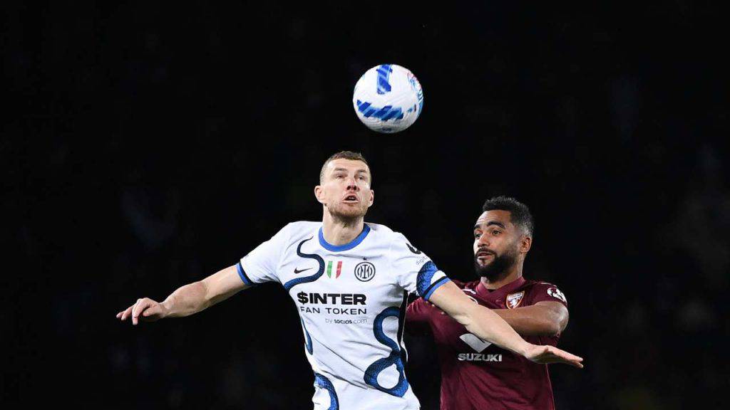 Azione di gioco in Torino-Inter