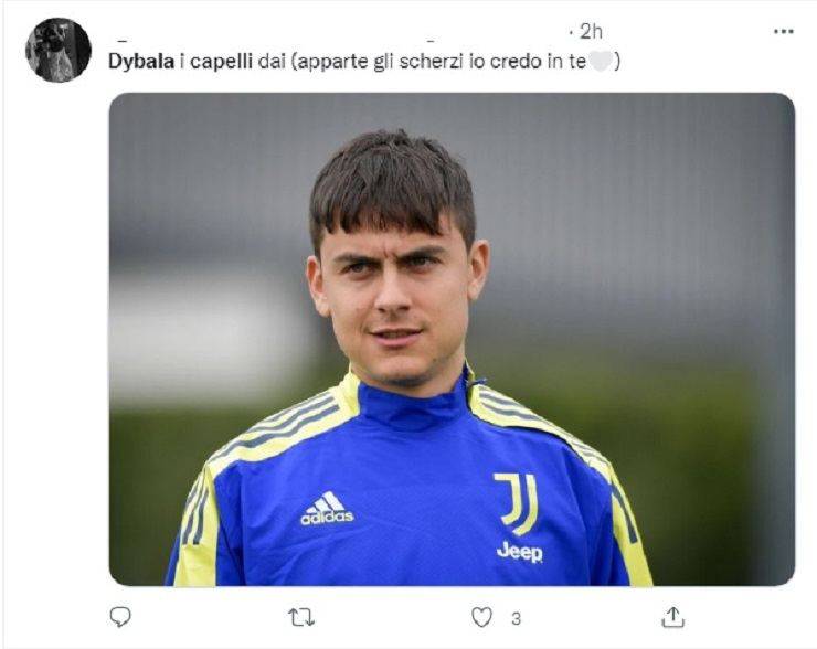 Paulo Dybala, il nuovo look