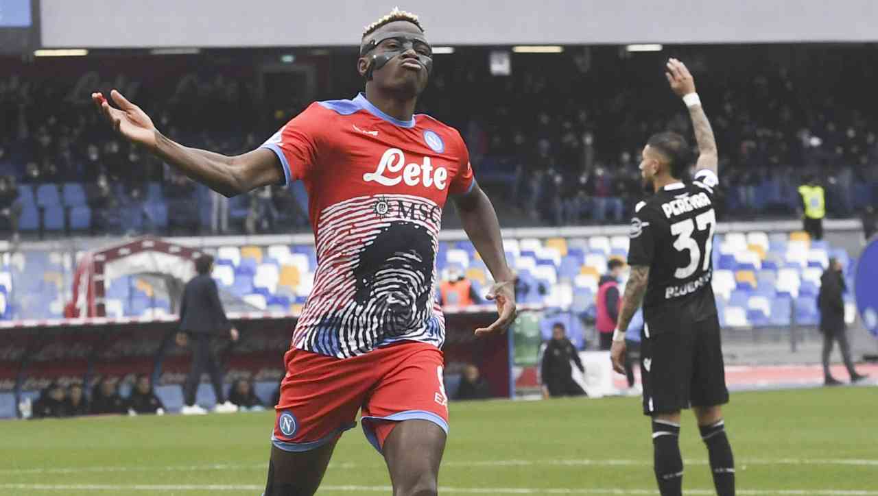 Osimhen, gol storico in Napoli-Udinese