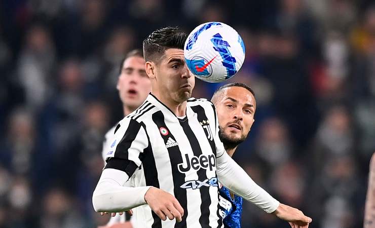 Alvaro Morata durante Juve-Inter