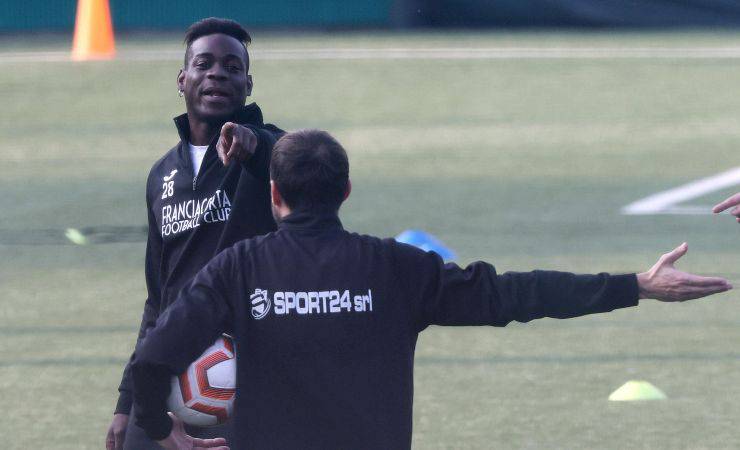 Balotelli in allenamento (ANSA)