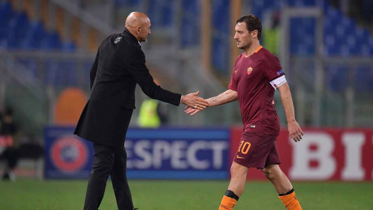 Spalletti Totti Roma 