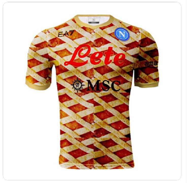 La maglia del Napoli dedicata alla Pastiera