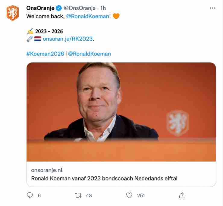 Koeman ct Paesi Bassi