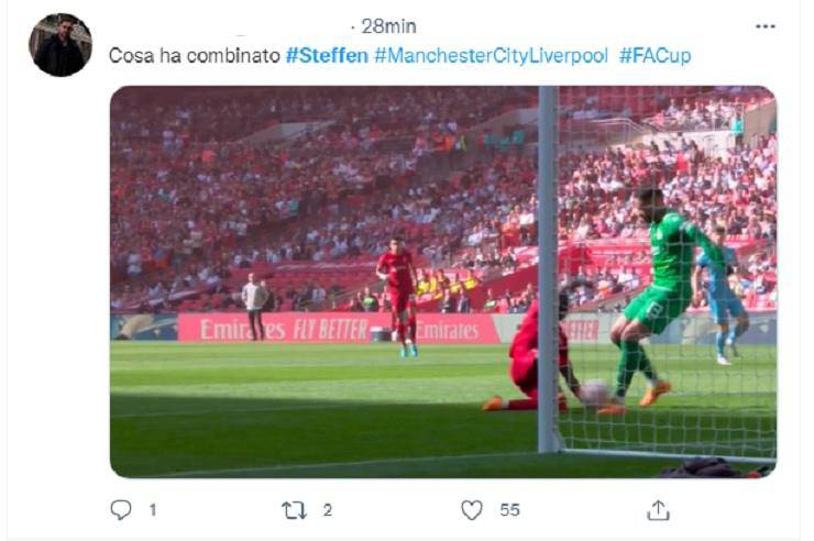 Manchester city Liverpool, l'errore di Steffen