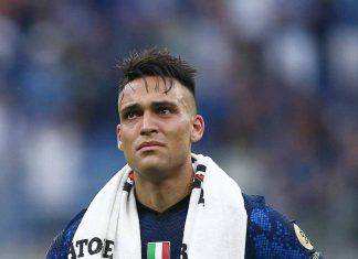 Lautaro Martinez in lacrime dopo Inter-Sampdoria