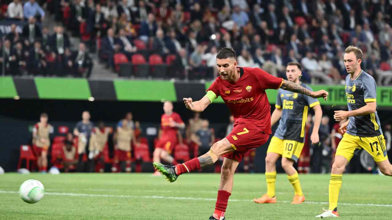 Conference League, festa Roma: il curioso primato di Lorenzo Pellegrini