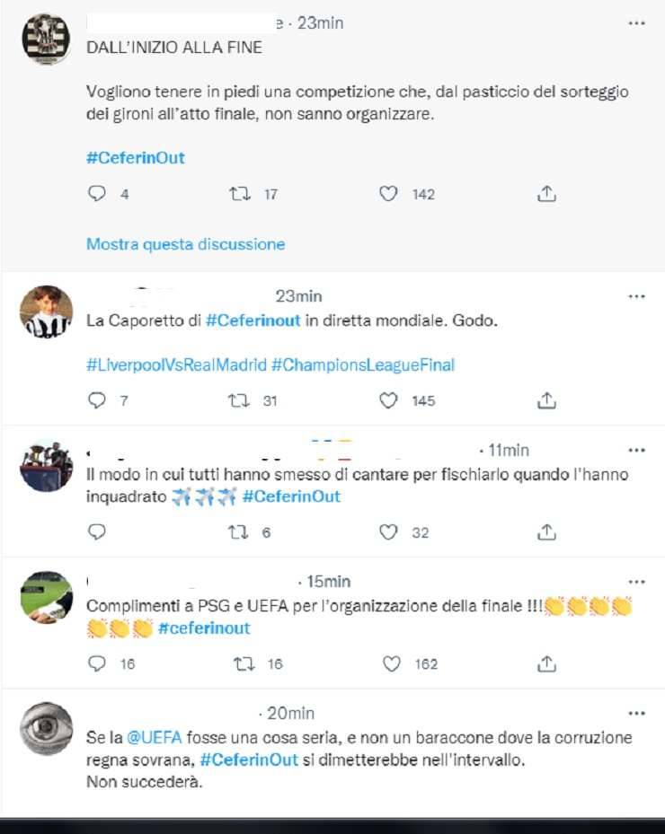 Aleksander Ceferin beccato sui social dai tifosi