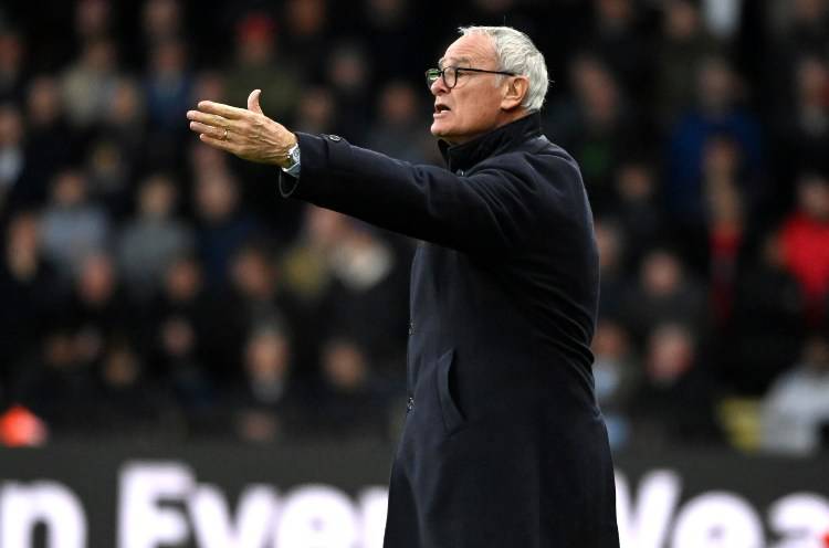 L'omaggio a Ranieri durante Roma-Leicester