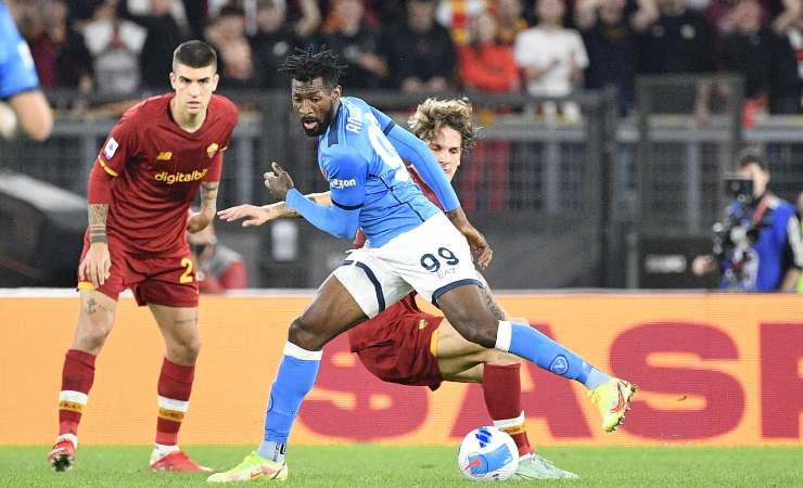 Frank Anguissa in Roma-Napoli