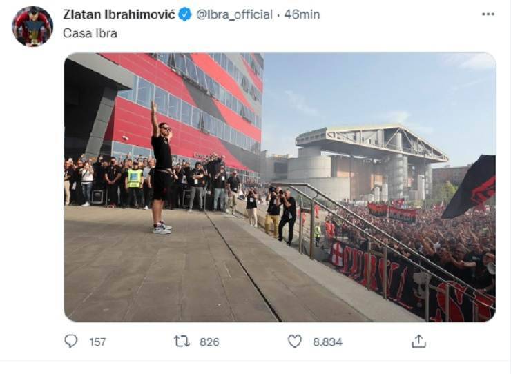Ibrahimovic cambia il nome della sede del Milan