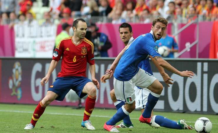 Iniesta e Marchisio In Italia-Spagna