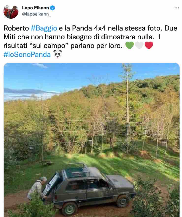 Roberto Baggio auto commento Lapo Elkann