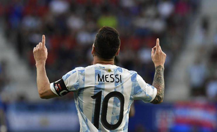 Lionel Messi fa cinque gol con la maglia dell'Argentina