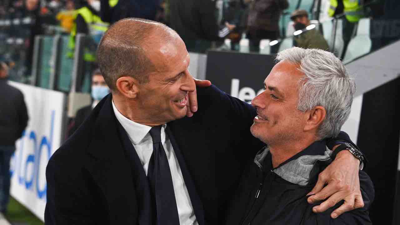 Allegri Mourinho Juventus Roma 