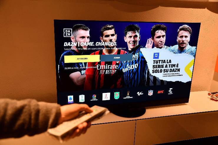 Nuovo listino prezzi DAZN