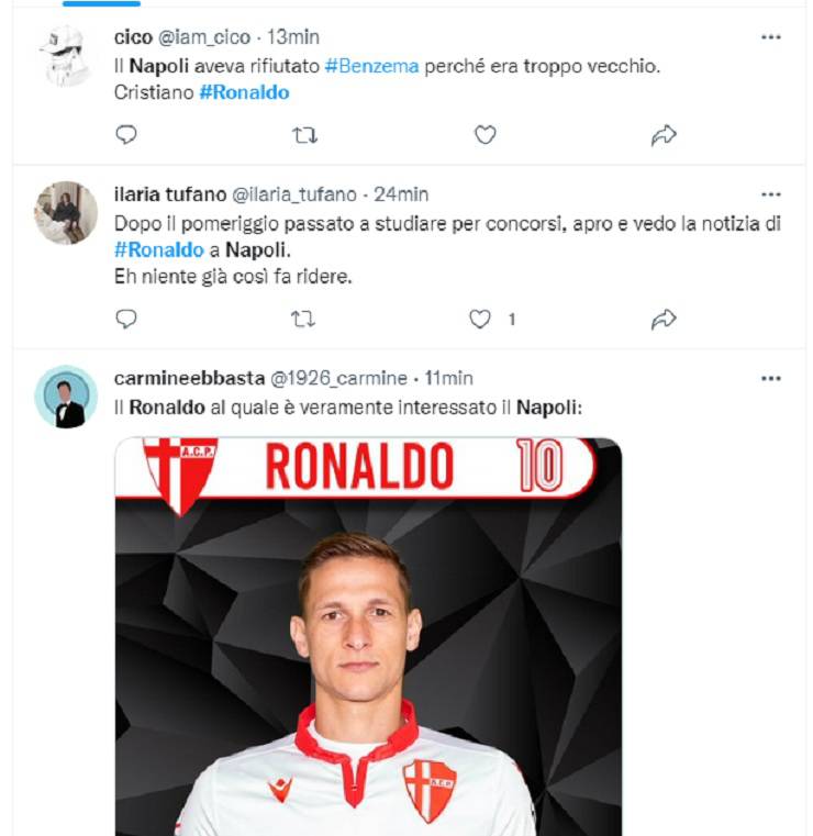 I commenti dei tifosi sulla notizia di mercato che riguarda CR7