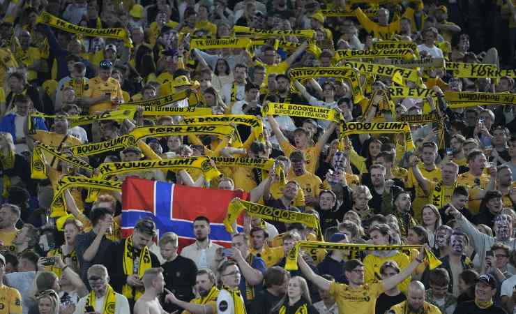 Tifosi del Bodo Glimt all'Olimpico di Roma