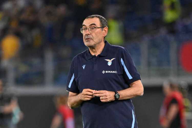 Il tecnico della Lazio Maurizio Sarri