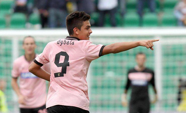 L'esultanza di Dybala al gol alla Sampdoria