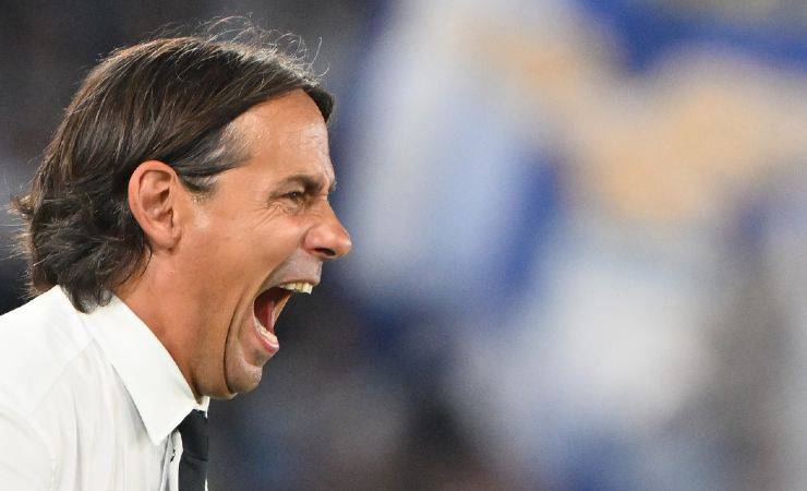 Simone Inzaghi in Lazio-Inter