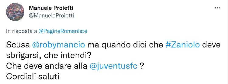 Mancini "spinge" Zaniolo alla Juventus: l'accusa al CT dopo l'intervista