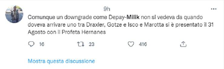 Il paragone tra l'acquisto di Milik e quello di Hernanes