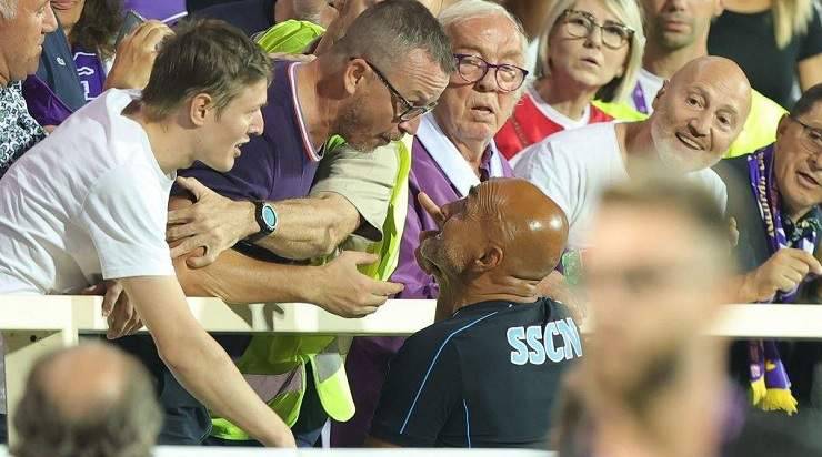 Lite tra Spalletti e un tifoso della Fiorentina