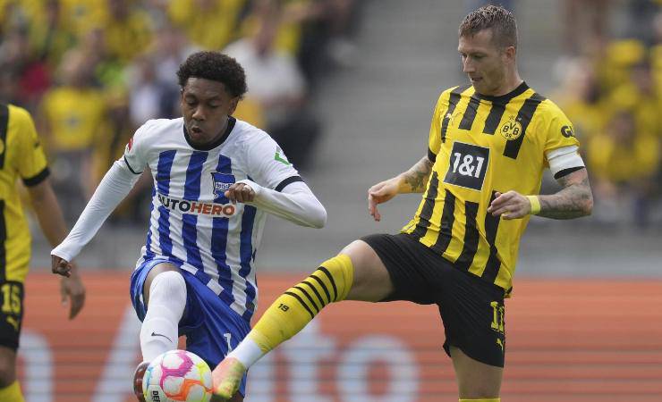 Boetius in Hertha Berlino Borussia Dortmund