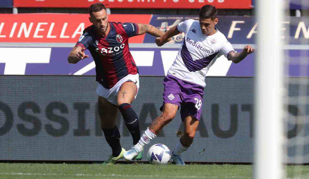 Bologna Fiorentina infortunio