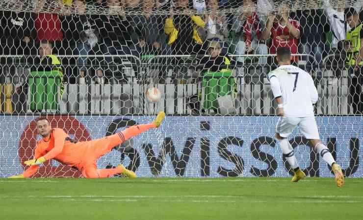 Il gol di Cristiano Ronaldo allo Sheriff Tiraspol