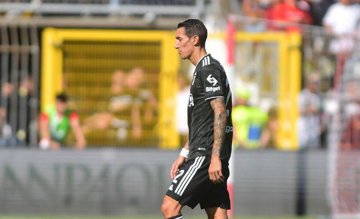 Di Maria espulso in Monza-Juventus