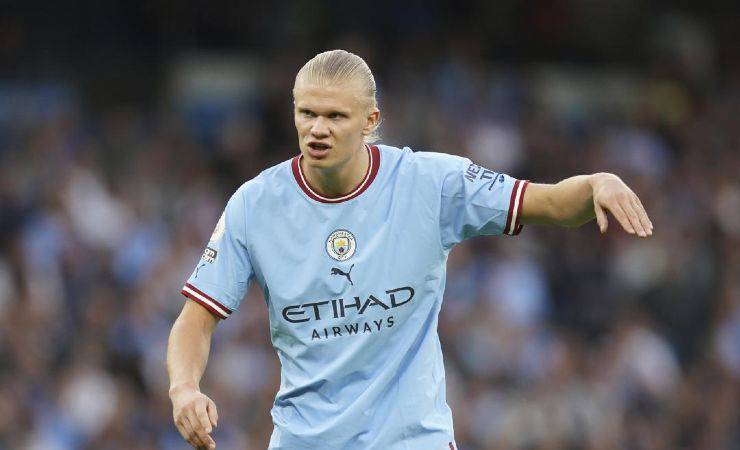 Erling Haaland, attaccante del Manchester City (