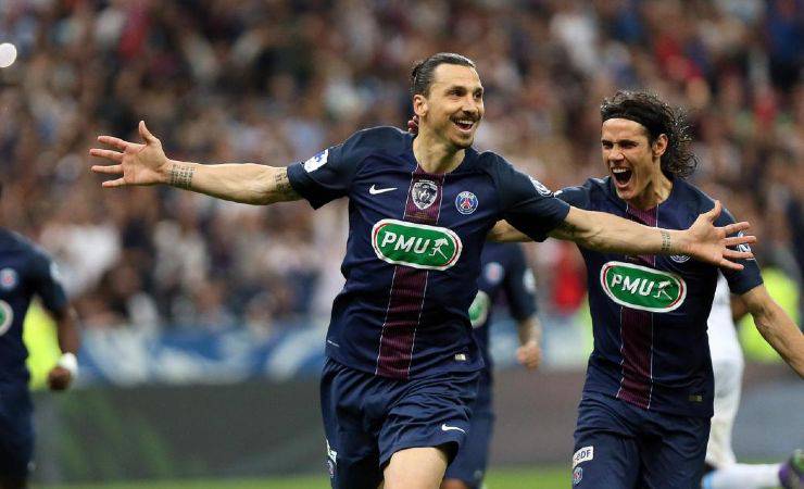 Zlatan Ibrahimovic con la maglia del PSG