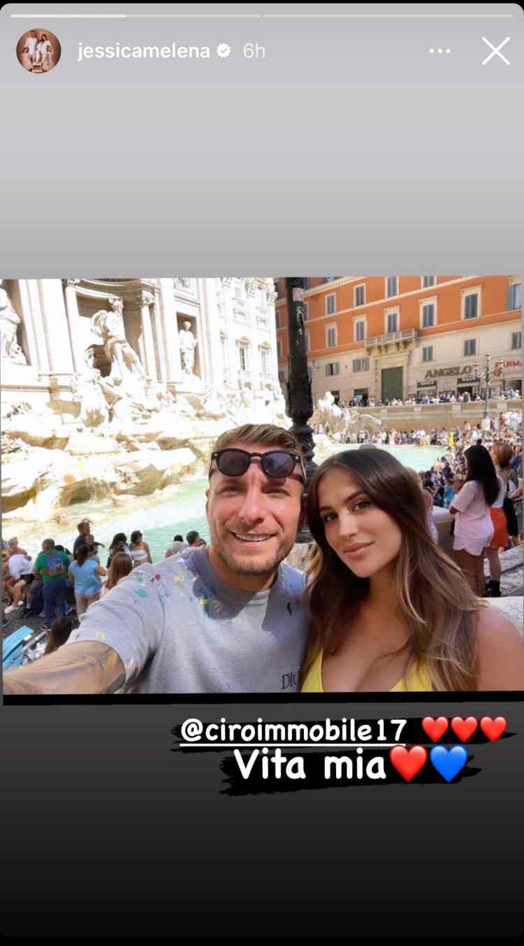 Immobile e Jessica, quanto amore: lo scatto romantico della coppia