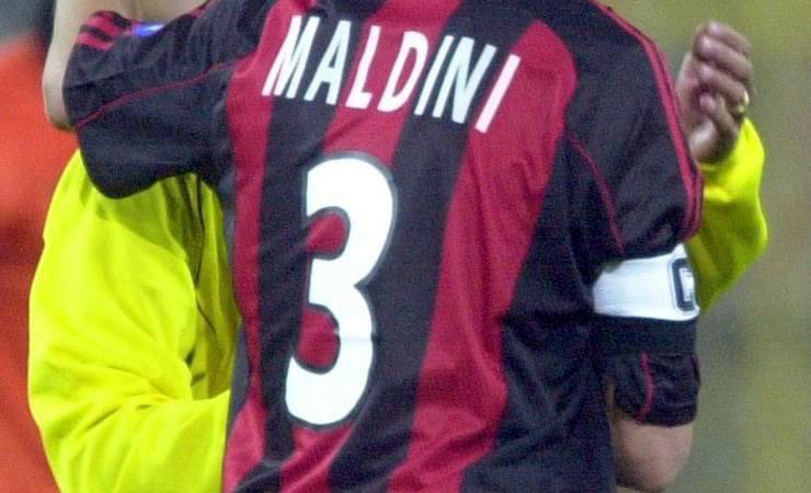 Il numero di maglia di Maldini al Milan