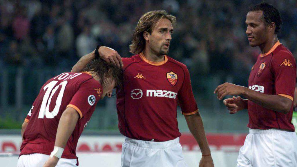 Totti e Batistuta insieme