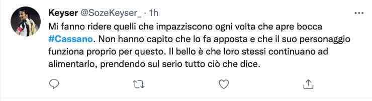 Cassano Twitter 