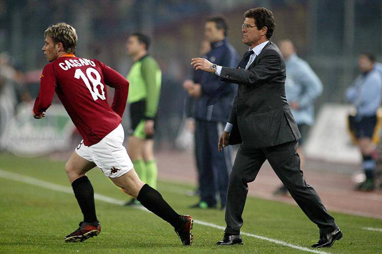 Fabio Capello e Antonio Cassano ai tempi della Roma