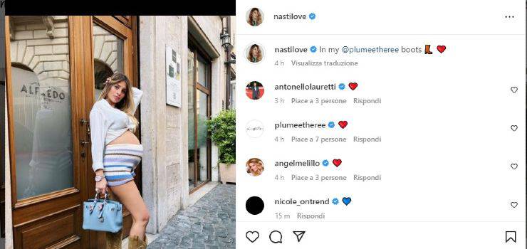 La foto che ha suscitato l'ira dei follower di Chiara Nasti