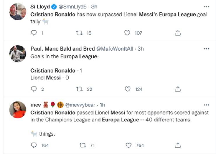 Sui social i tifosi impazziscono per il primo gol di Cristiano Ronaldo in Europa League