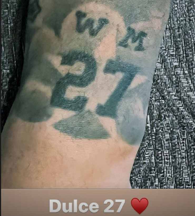 Tatuaggio di Icardi dedicato al matrimonio con Wanda Nara