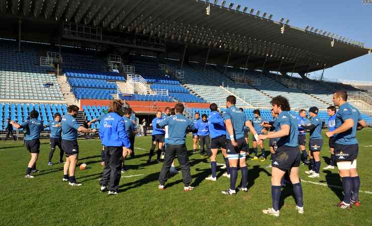 Lo stadio Flamino con la nazionale di rugby