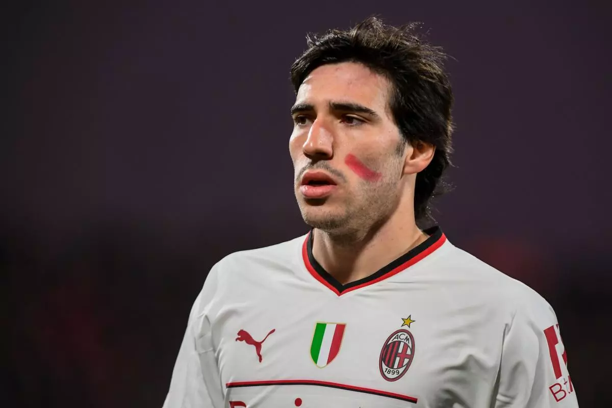 Sandro Tonali in campo