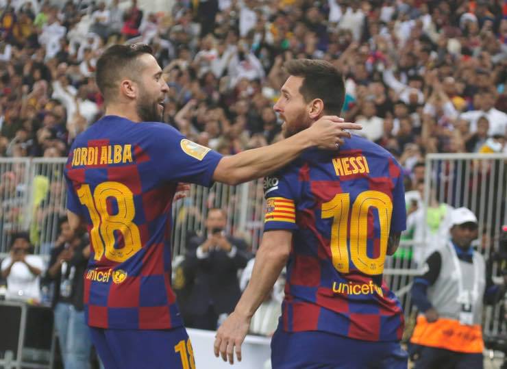 Jordi Alba e Messi insieme in Arabia Saudita