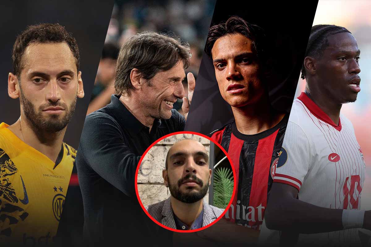 Giocatori di calcio e il redattore Keivan Karimi di RadioRadio