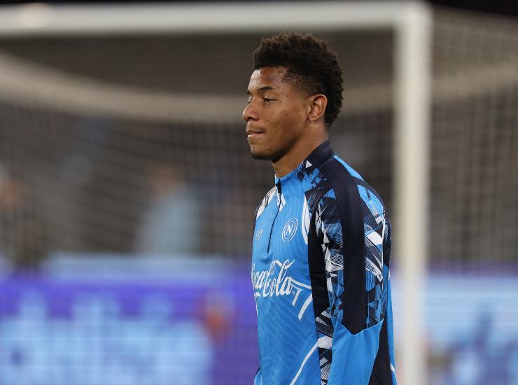 David Neres durante un riscaldamento