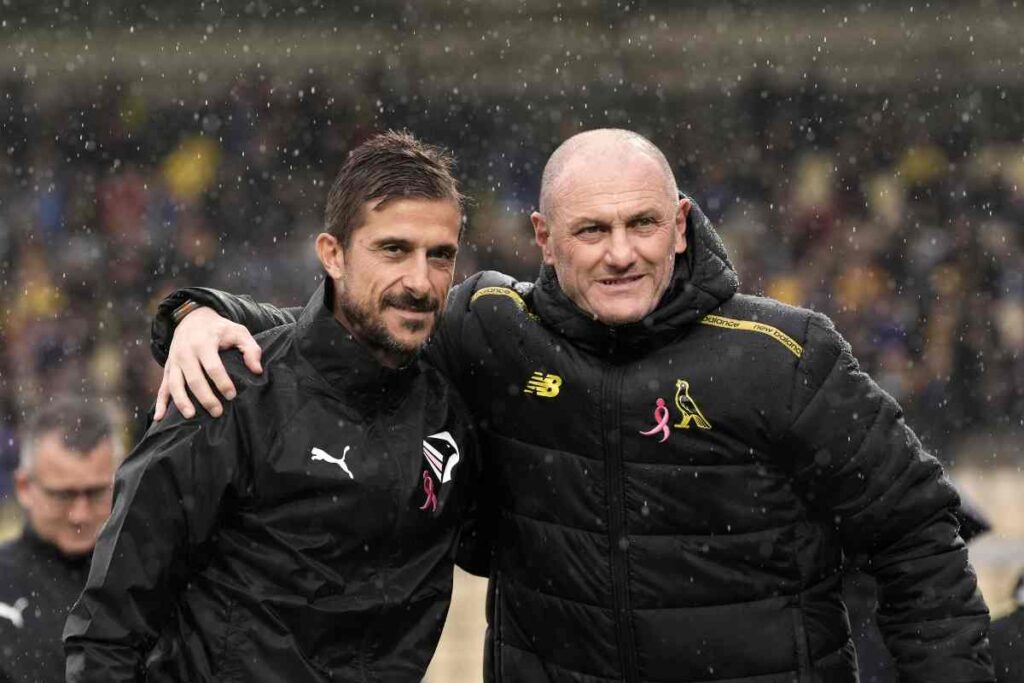Dionisi e Bisoli prima di partite